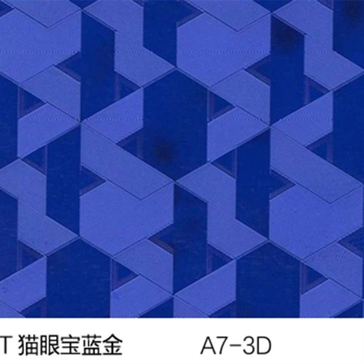 PET Aluminum Geometric Film For Furniture Surfaces